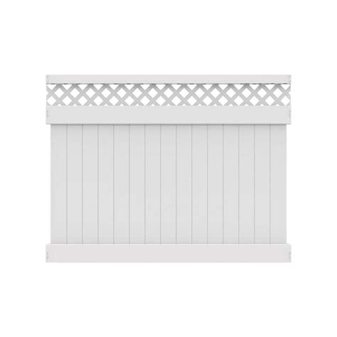 Barrette Outdoor Living Anderson Ft X Ft White Lattice Top Vinyl