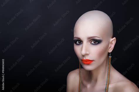 beauty bald woman Stock Photo | Adobe Stock