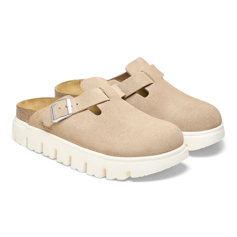 Boston Chunky Suede Leather Warm Sand Birkenstock