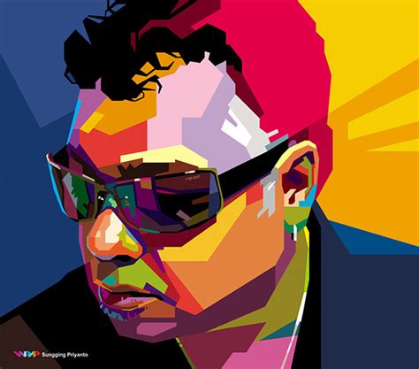 Wedha S Pop Art Portrait Wpap Behance