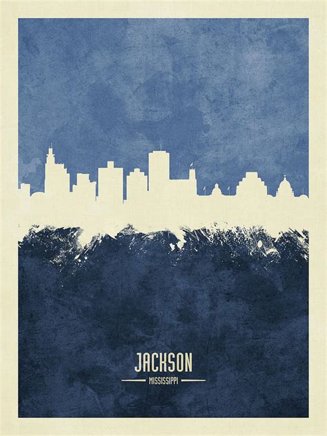 Jackson Mississippi Skyline Photograph by Michael Tompsett - Pixels