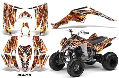 Atv Decal Graphic Kit Quad Sticker Wrap For Yamaha Raptor 350 All Terrain Depot