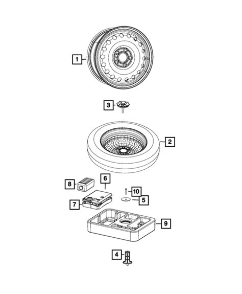2017 2022 Jeep Compass Spare Wheel 4755219aa Mopar Estore