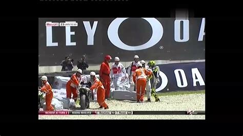 Rossi Crash Motogp Mugello Youtube