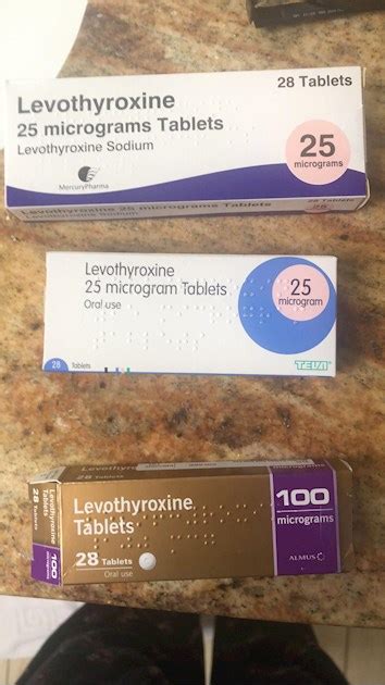 Levo Just Opened My Repeat Prescription Pack And Thyroid Uk