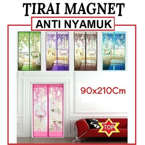 Jual Tirai Magnet Anti Nyamuk Kelambu Pintu Anti Nyamuk Magnet Shopee