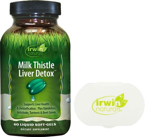 Irwin Naturals Milk Thistle Liver Detox Supplement With Dandelion Turmeric Root