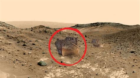 Mysterious Ancient Rusted Ship On Mars