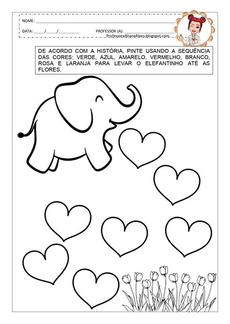 Professora Aliane Alves: ATIVIDADES QUAL A COR DO AMOR?