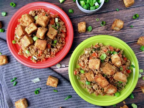 Vegetable Fried Rice with Crispy Tofu - Joyful Balance