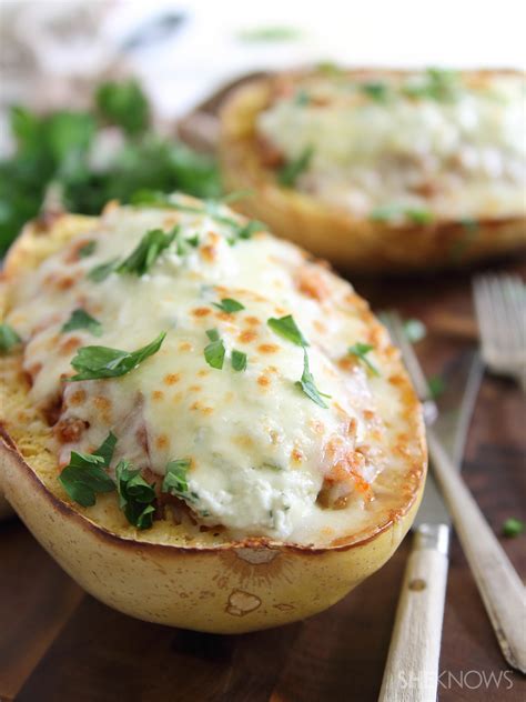 Lasagna Stuffed Spaghetti Squash Bowls Are Comfort Food Done Right