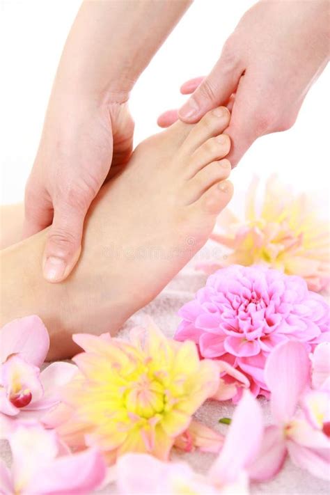 Reflexology foot massage stock photo. Image of aromatherapy - 28378550