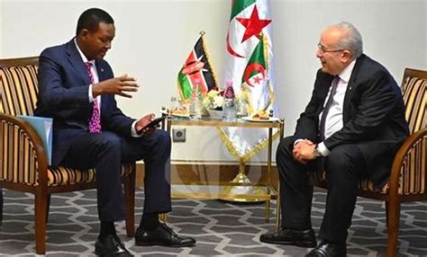 Lamamra Sentretient Oran Avec Son Homologue Kenyan