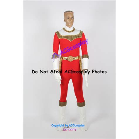 Power Rangers Zeo Red Ranger Cosplay Costume