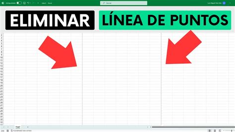 Cómo Eliminar Lineas De Puntos En Excel Youtube