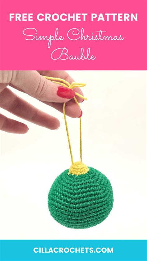 Christmas Bauble Crochet Pattern Cilla Crochets