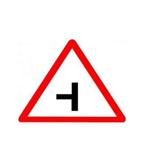 Side Road Left Cautionary Retro Reflective Road Signage at Rs 1799/piece in Bengaluru | ID ...