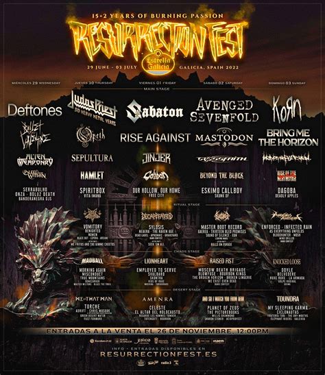 El Resurrection Fest 2022 suma a Mastodon y más bandas al tiempo que