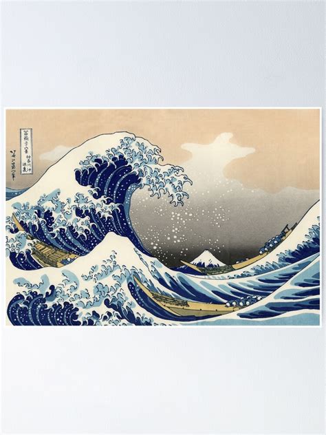 "The Great Wave off Kanagawa" Poster for Sale by maryyyne | Redbubble