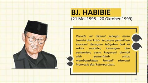 Kebijakan Ekonomi Bj Habibie Sejarah Kebijakan Ekonomi Masa