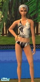 The Sims Resource Tropical Tankini Set Kalani Winter White