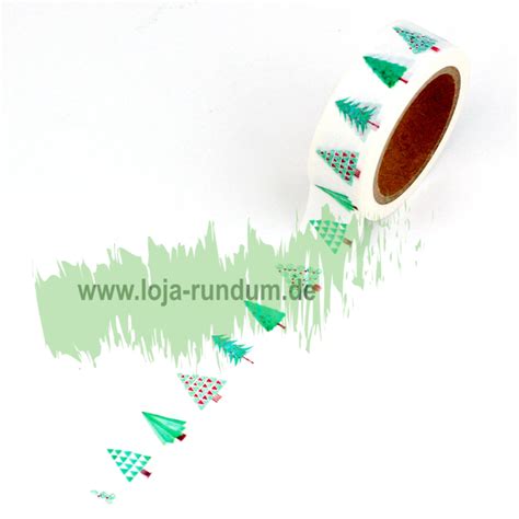 Washi Tape Tannenbaum Loja Rundum