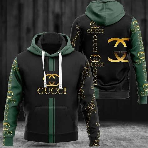 Gucci Green Unisex Hoodie Gucci Logo Hoodie For Men Women In 2024