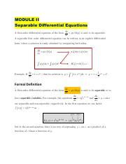 Understanding Separable Differential Equations Examples And Course Hero