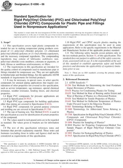 Astm D Standard Specification For Rigid Poly Vinyl Chloride 43542 Hot