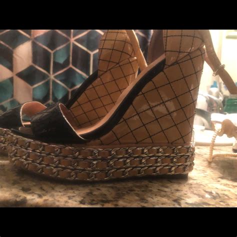 Black And Nude Jeffrey Campbell Wedges Gem