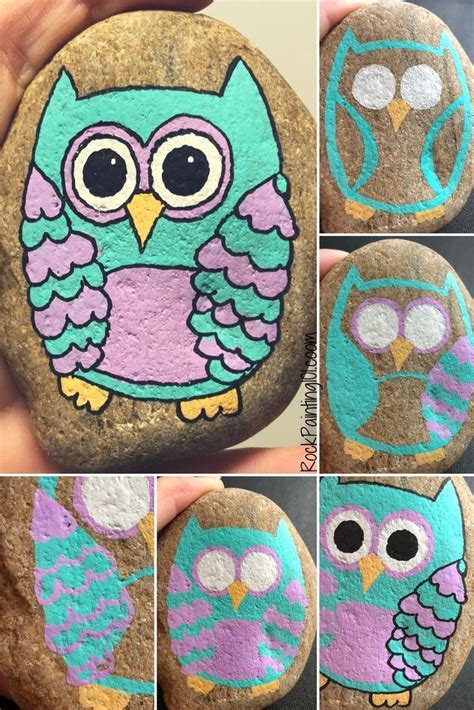 Easy Owl Painting That Will Inspire Amazing Rocks Rock Painting 101