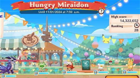 Pokémon Café Remix Hungry Miraidon All Dishes 😉💪😊 Youtube