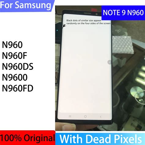 Original Super Amoled 64 Lcd For Samsung Galaxy Note 9 Note9 N960f