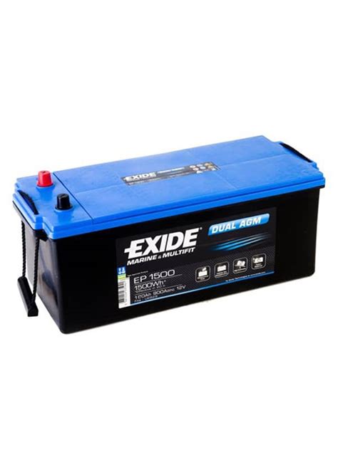 Exide EP1500 Dual AGM Start ve Servis Aküsü 12V 180Ah 900CCA