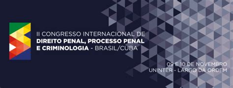 II Congresso Internacional De Direito Penal Processo Penal E