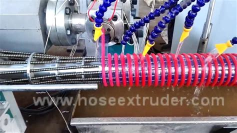 Rigid Pvc Helix Spiral Reinforced Tube Extrusion Machine Mm Youtube