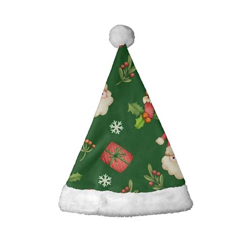 JINMUZAO Santa Hat,Christmas Hat,Unisex Christmas Hats, Santa Hat Adult ...