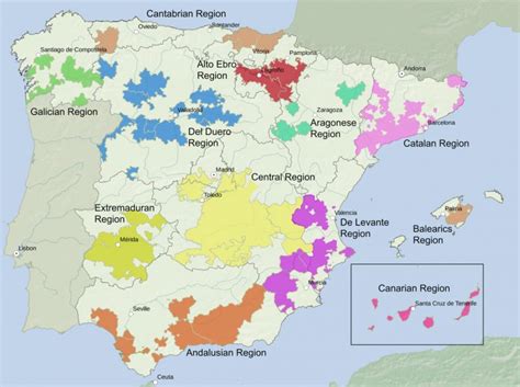 Wine Regions Of Spain Traditionally Spain Is Divided Into 12 Wine