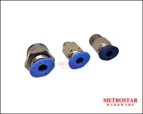 One Touch Fittings Straight Threaded To Tube Male Connector 4mm