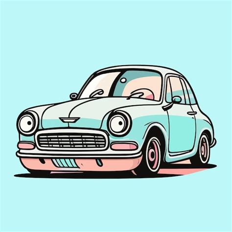 Premium Vector Mini Cooper Car Cartoonvector