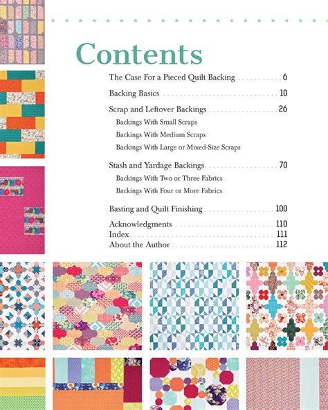 Perfectly Pieced Quilt Backs