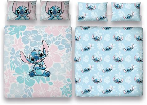 Disney Lilo And Stitch Bedding Single Duvet Cover Set Reversible With