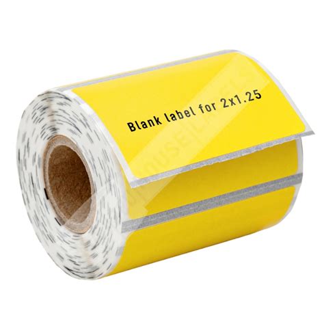 Buy Zebra Direct Thermal Labels 2x1.25core in Yellow Color