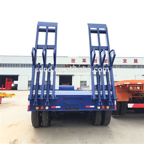 3 Axles Tri Axles 50 Tons Lowboy Low Bed Price Low Bed Semi Trailers