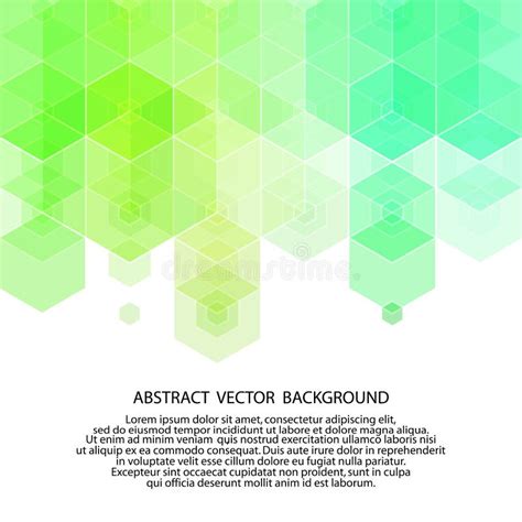 Groene Hexagon Achtergrond Lay Out Voor Reclame Eps 10 Stock