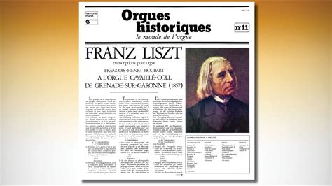 Franz Liszt Transcriptions Pour Orgue Fran Ois Henri Houbart Youtube