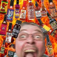 Soybooru Post Bottle Ear Fire Food Glasses Hand Hot Sauce Irl