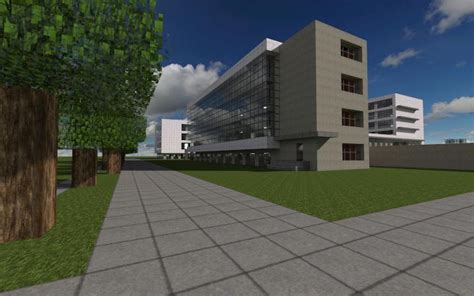 Bauhaus School Of Architecture Modernist Build Minecraft Map