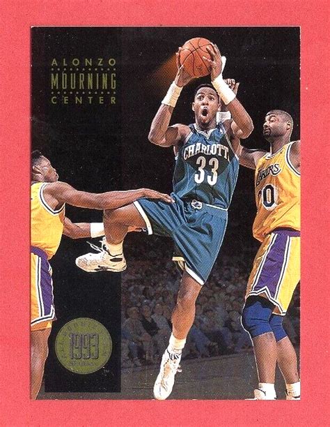 1993 94 SkyBox PREMIUM Alonzo Mourning SP ALL ROOKIE TEAM CHASE CARD