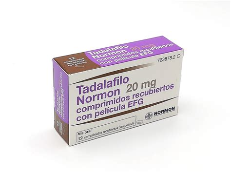 TADALAFILO NORMON 20 MG COMPRIMIDOS RECUBIERTOS CON PELICULA EFG 4